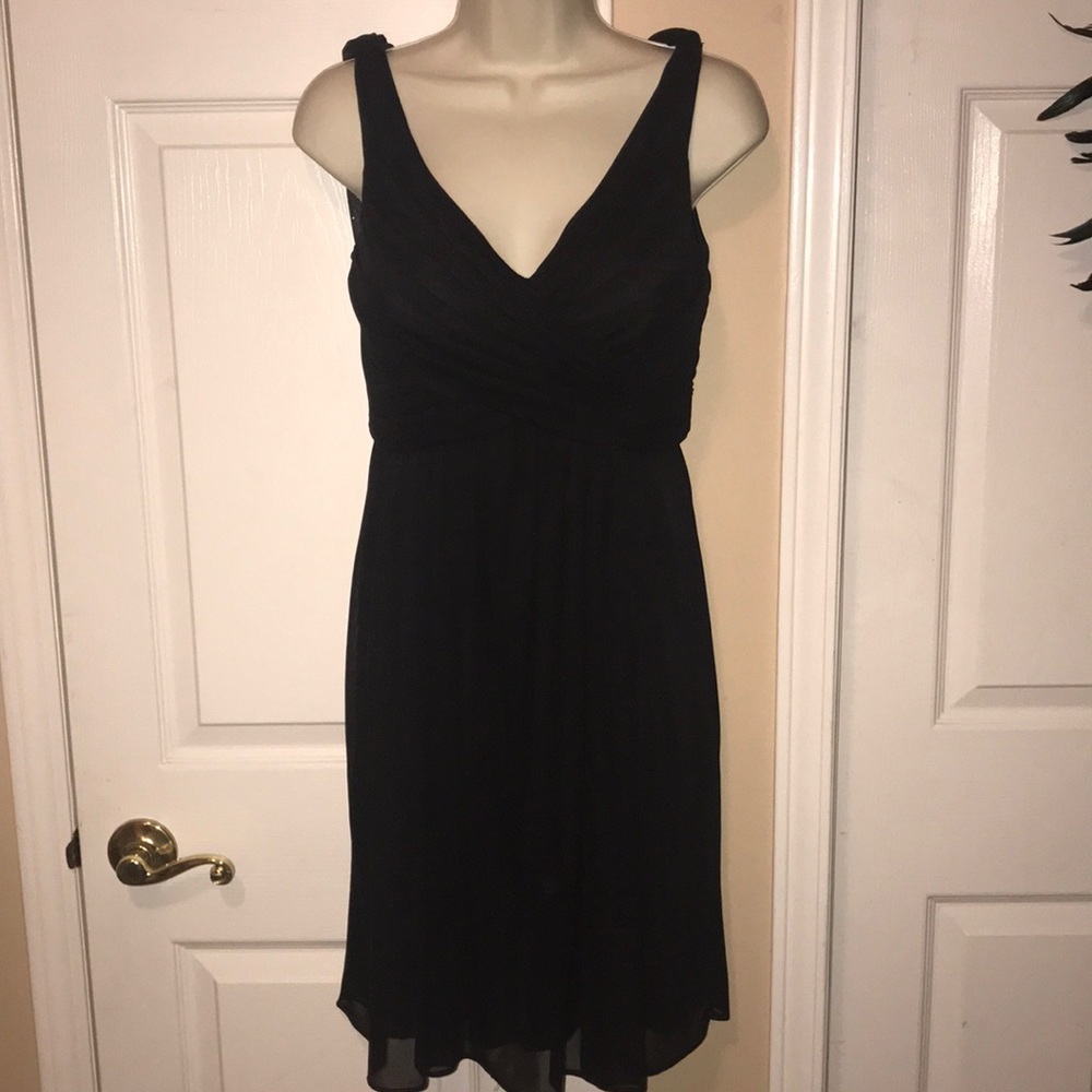 David’s bridal black formal dress